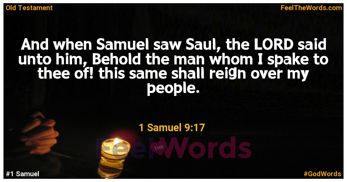 1 Samuel 9:17