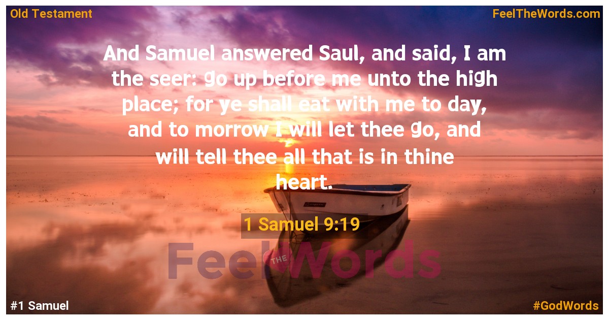 1 Samuel 9:19
