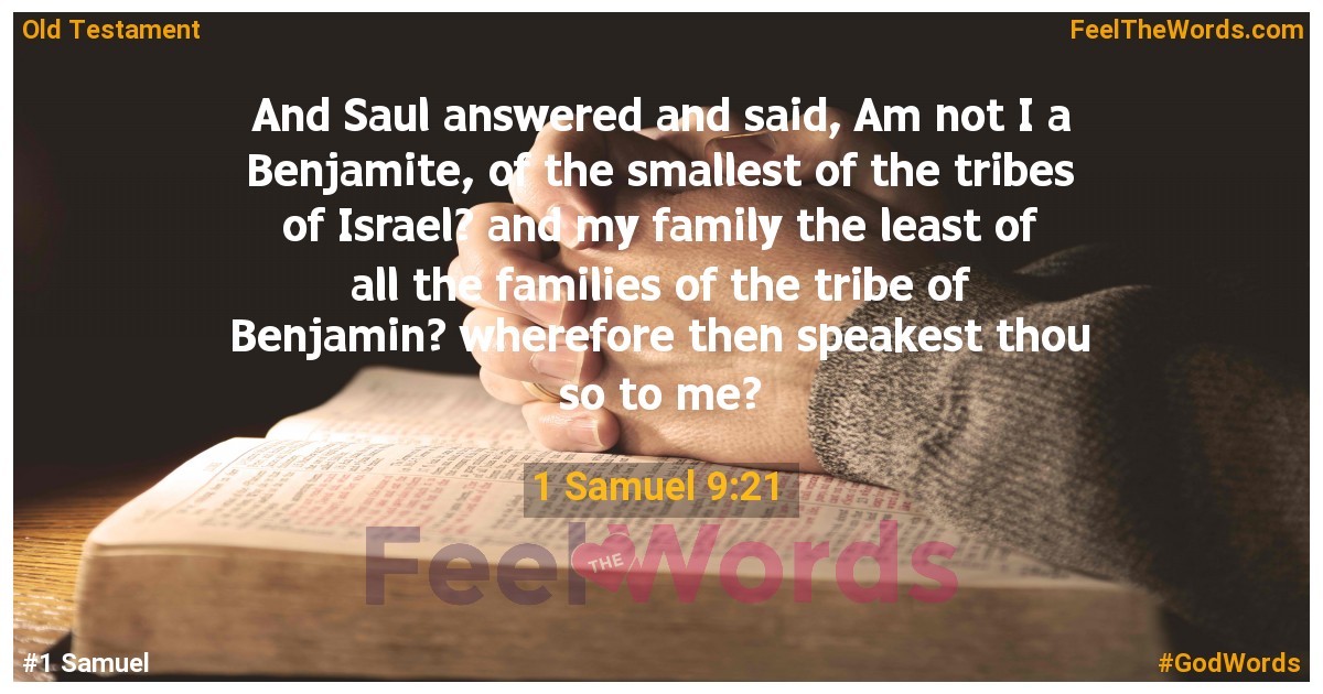 1 Samuel 9:21
