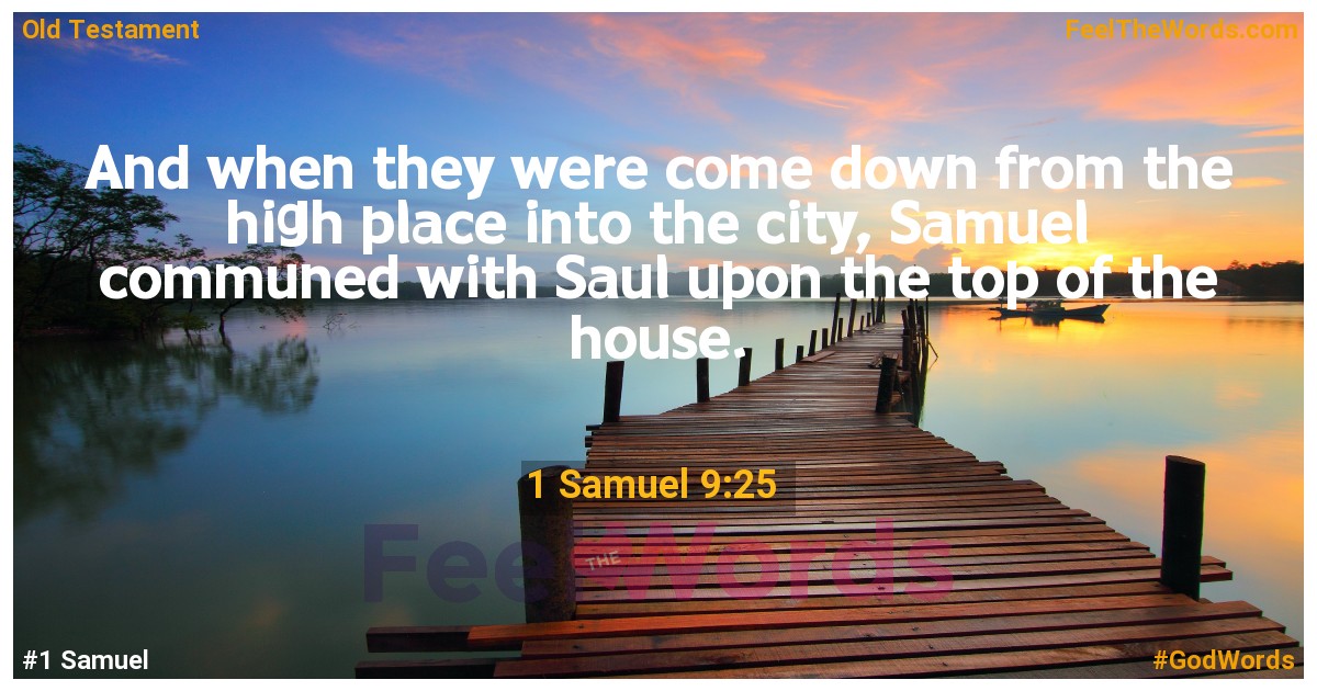 1 Samuel 9:25