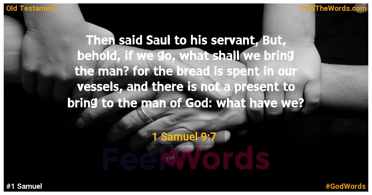 1 Samuel 9:7