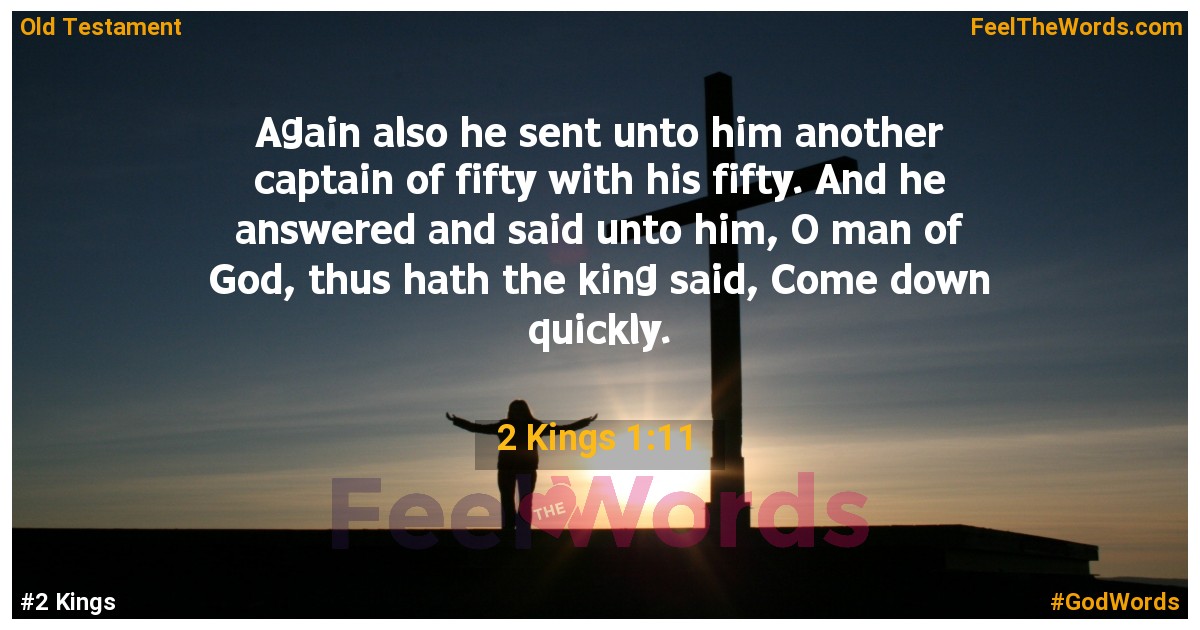 2 Kings 1:11