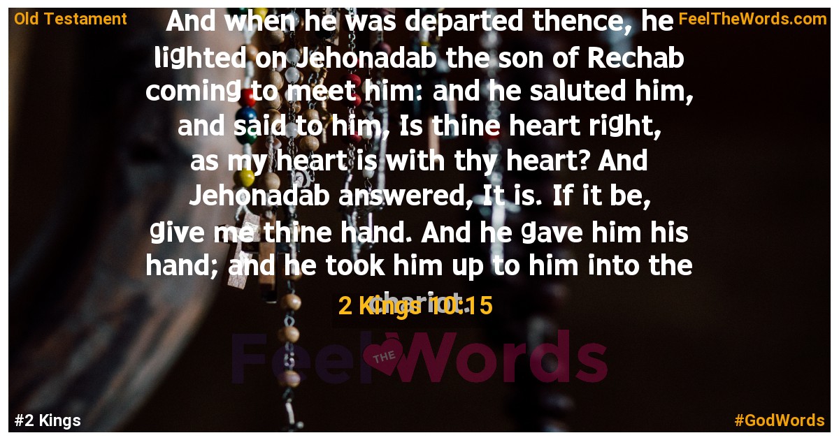 2 Kings 10:15