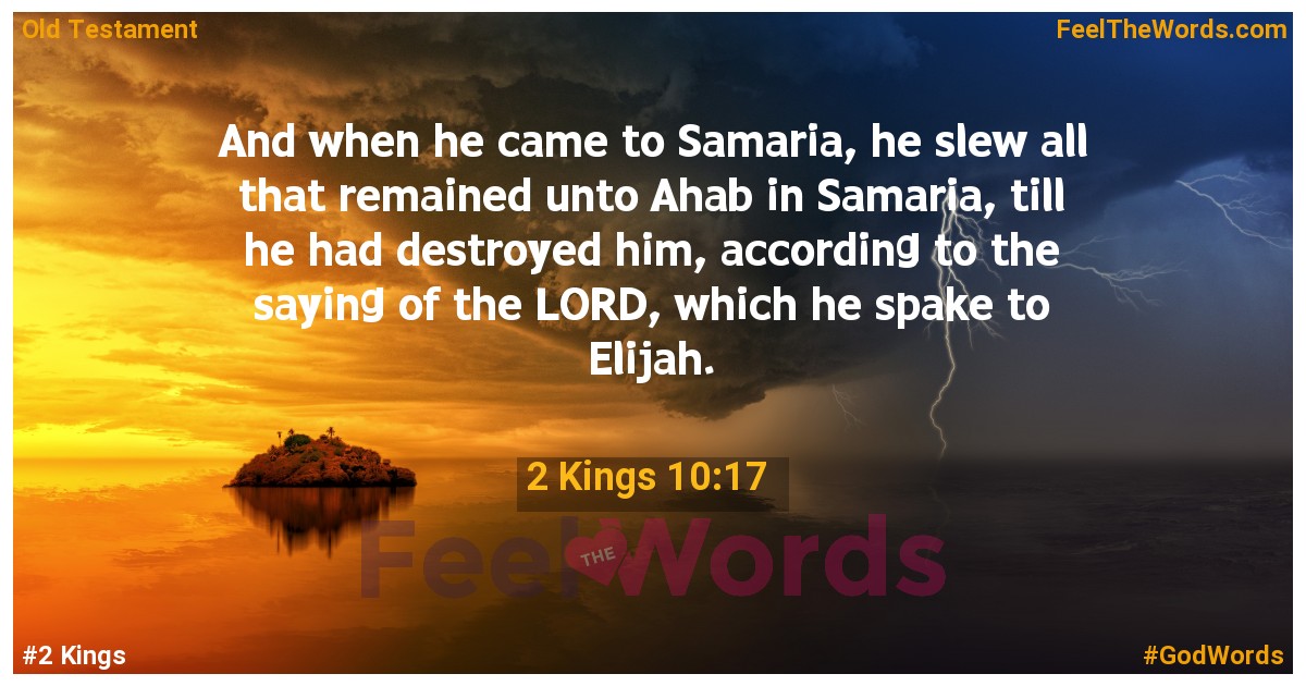 2 Kings 10:17