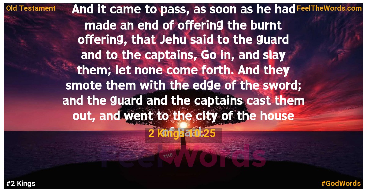 2 Kings 10:25