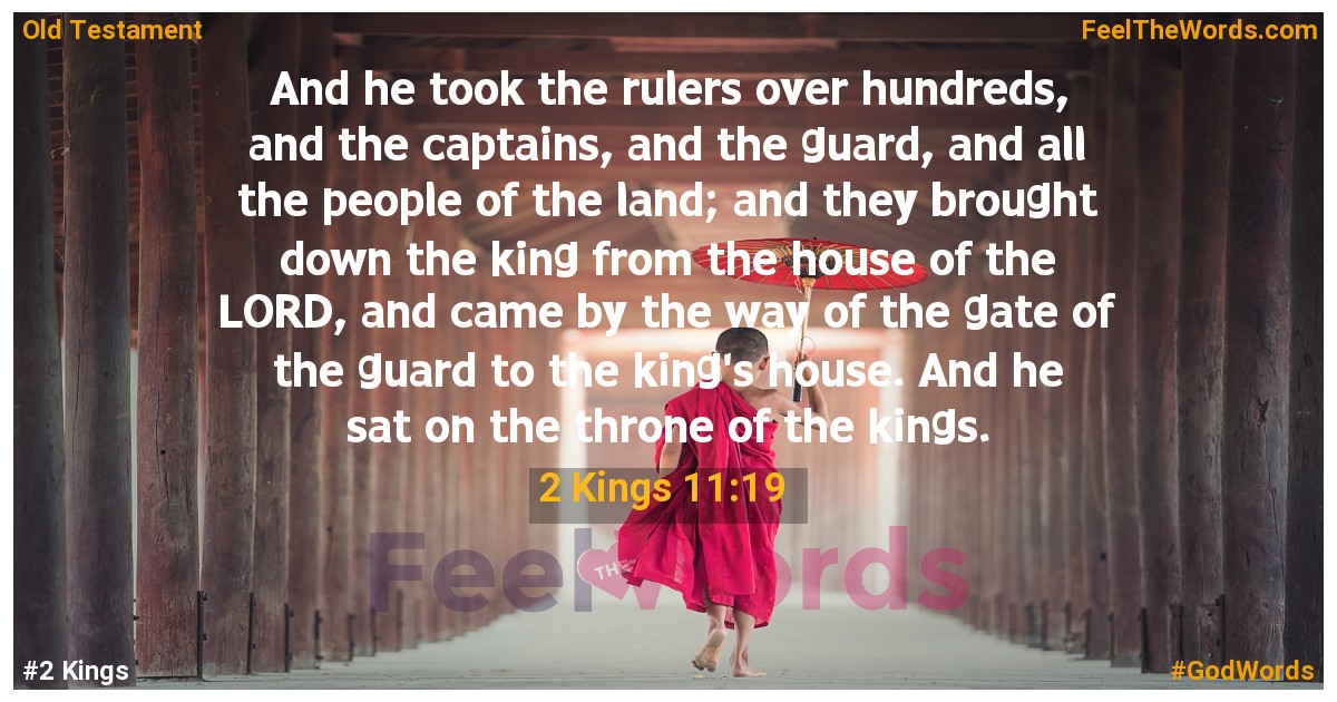 2 Kings 11:19