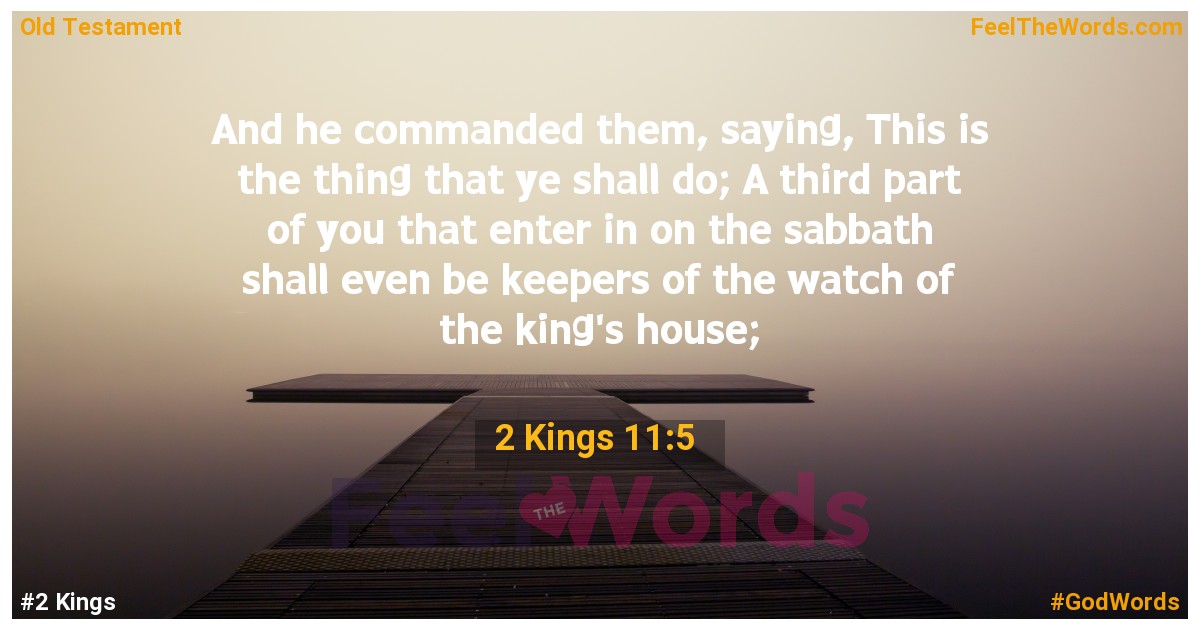 2 Kings 11:5