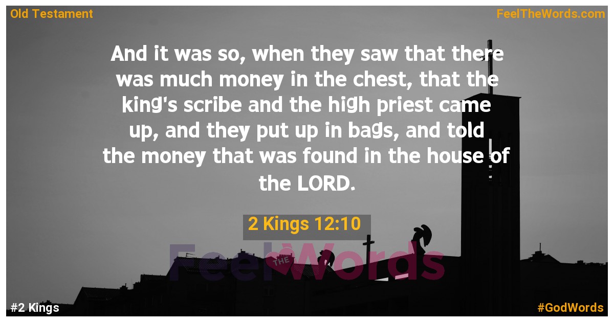 2 Kings 12:10