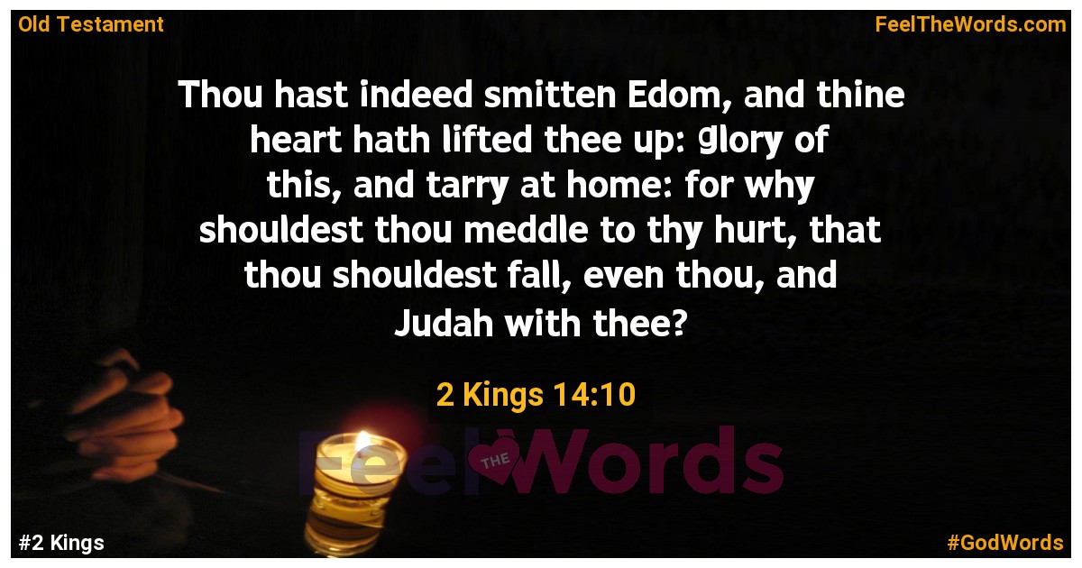 2 Kings 14:10