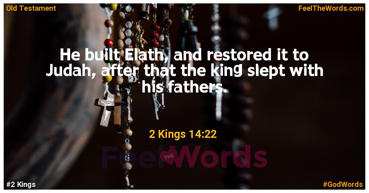 2 Kings 14:22