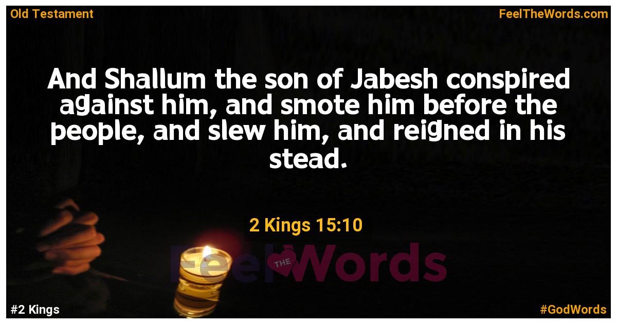 2 Kings 15:10