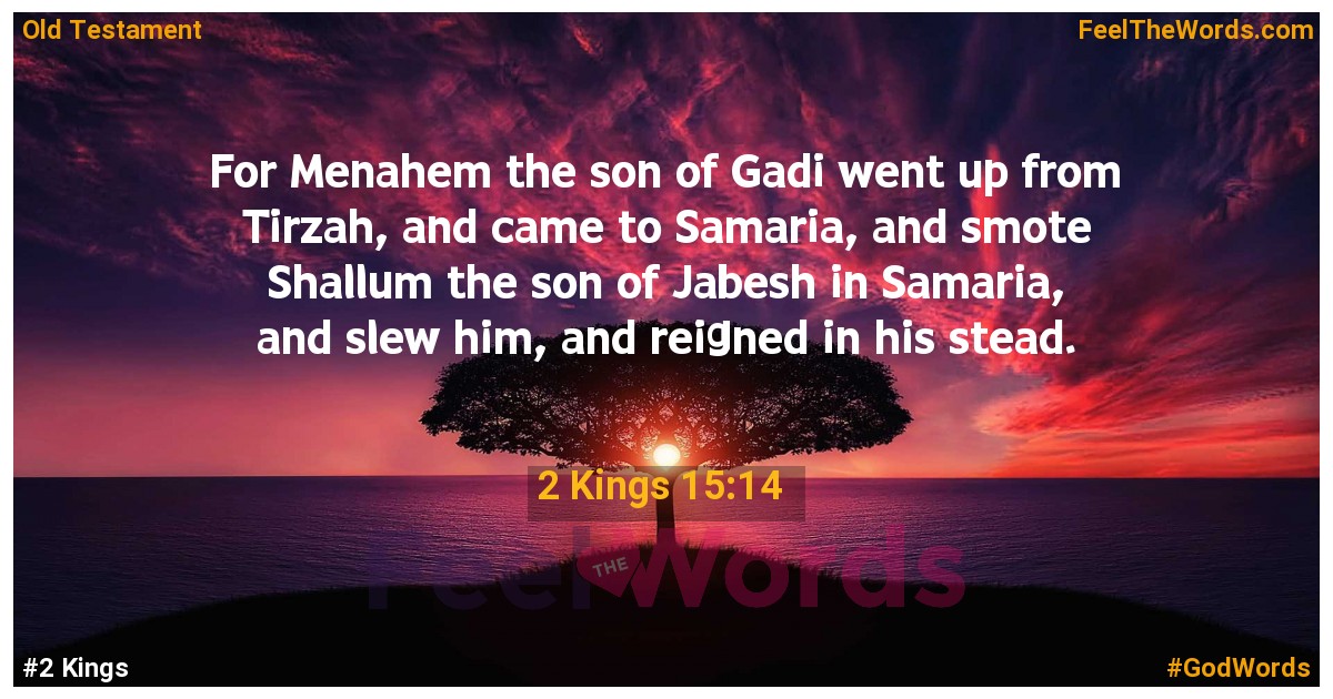 2 Kings 15:14
