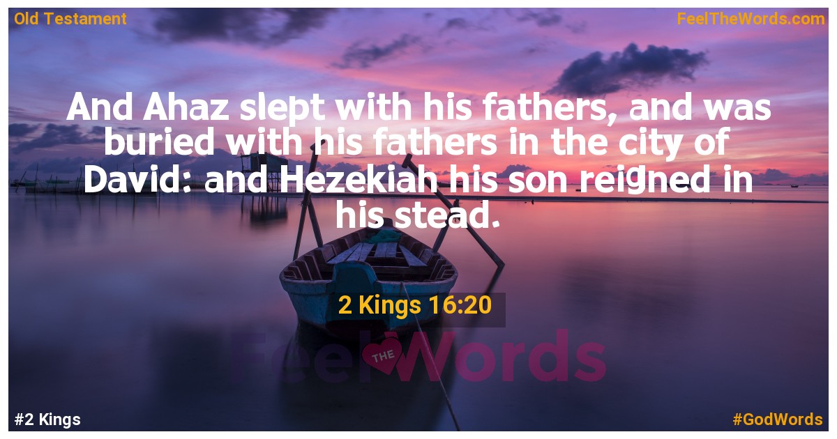 2 Kings 16:20
