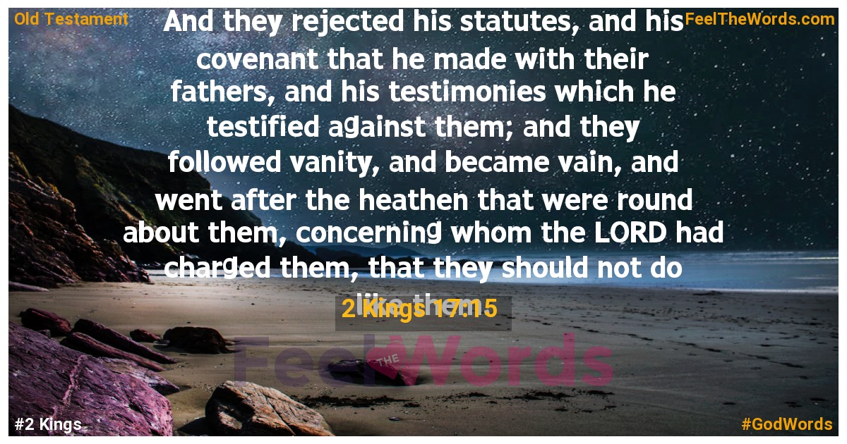 2 Kings 17:15