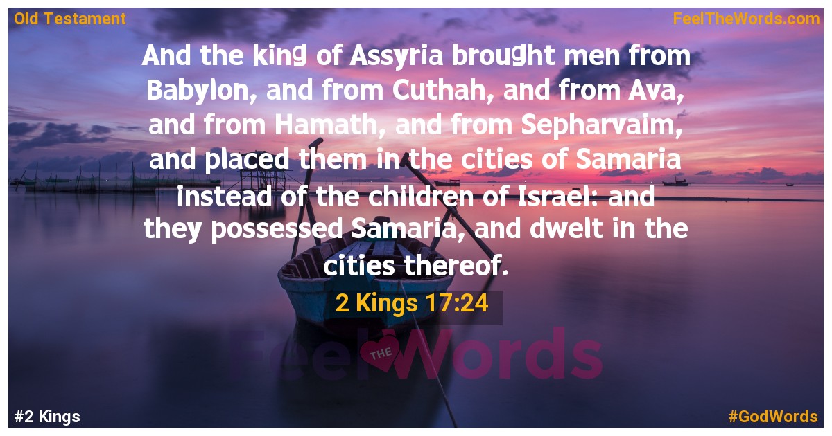 2 Kings 17:24