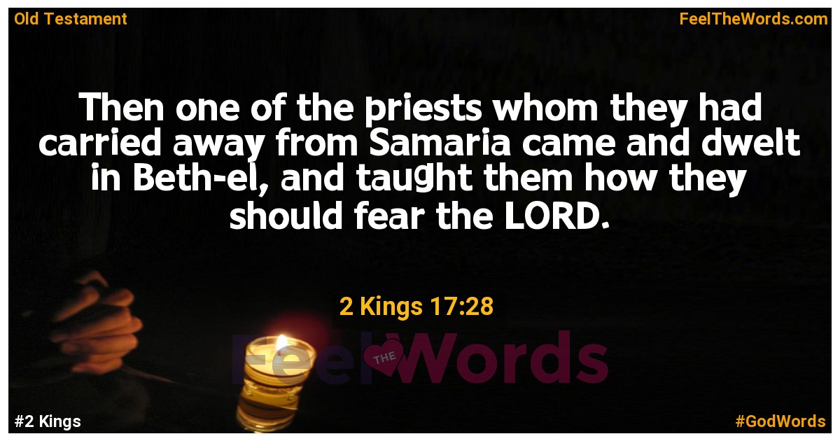 2 Kings 17:28