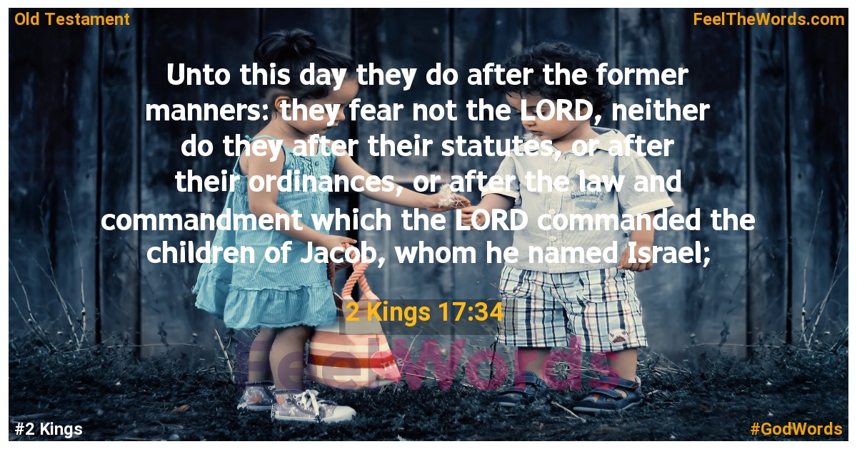 2 Kings 17:34