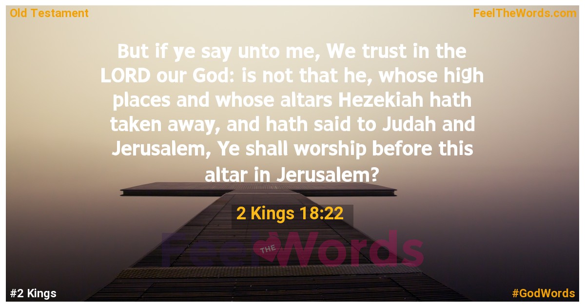 2 Kings 18:22