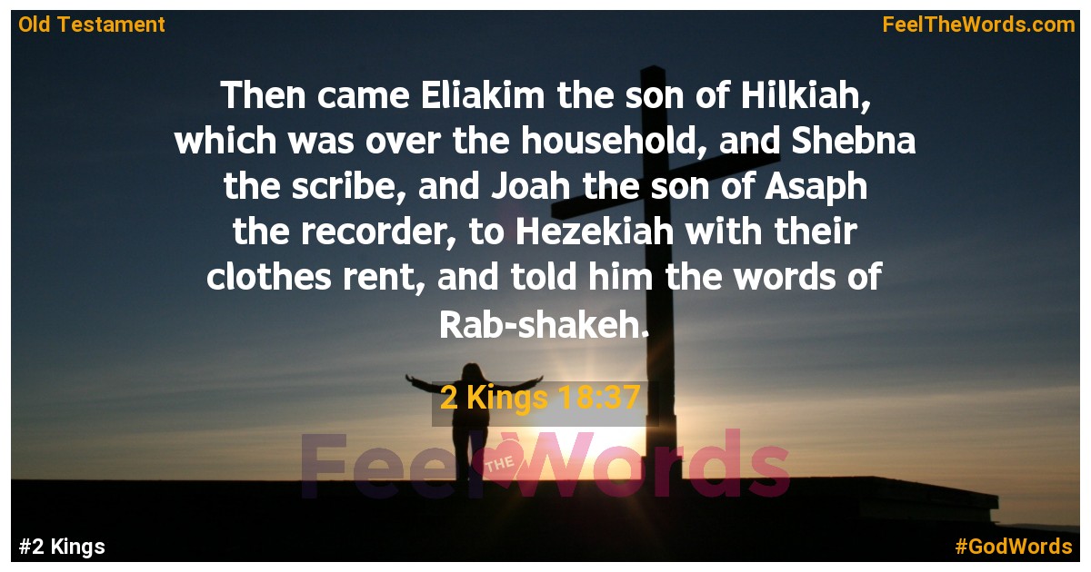 2 Kings 18:37