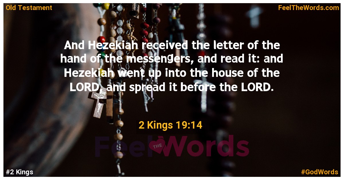 2 Kings 19:14