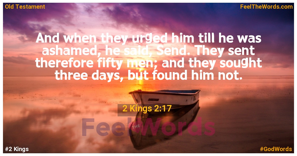 2 Kings 2:17