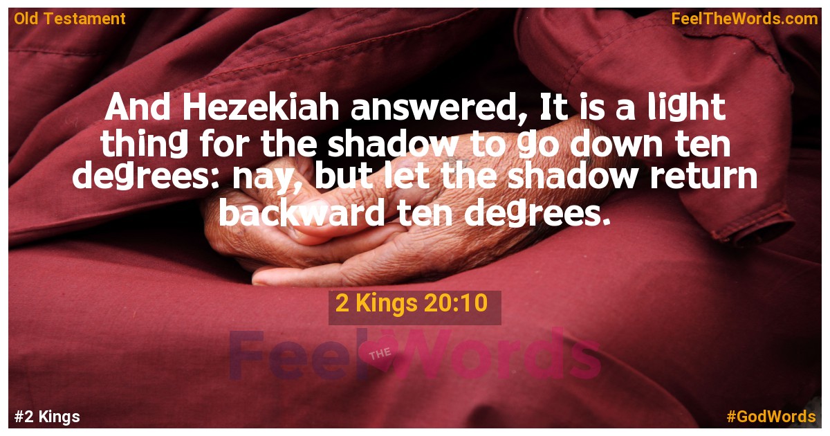2 Kings 20:10