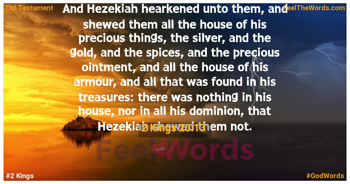 2 Kings 20:13