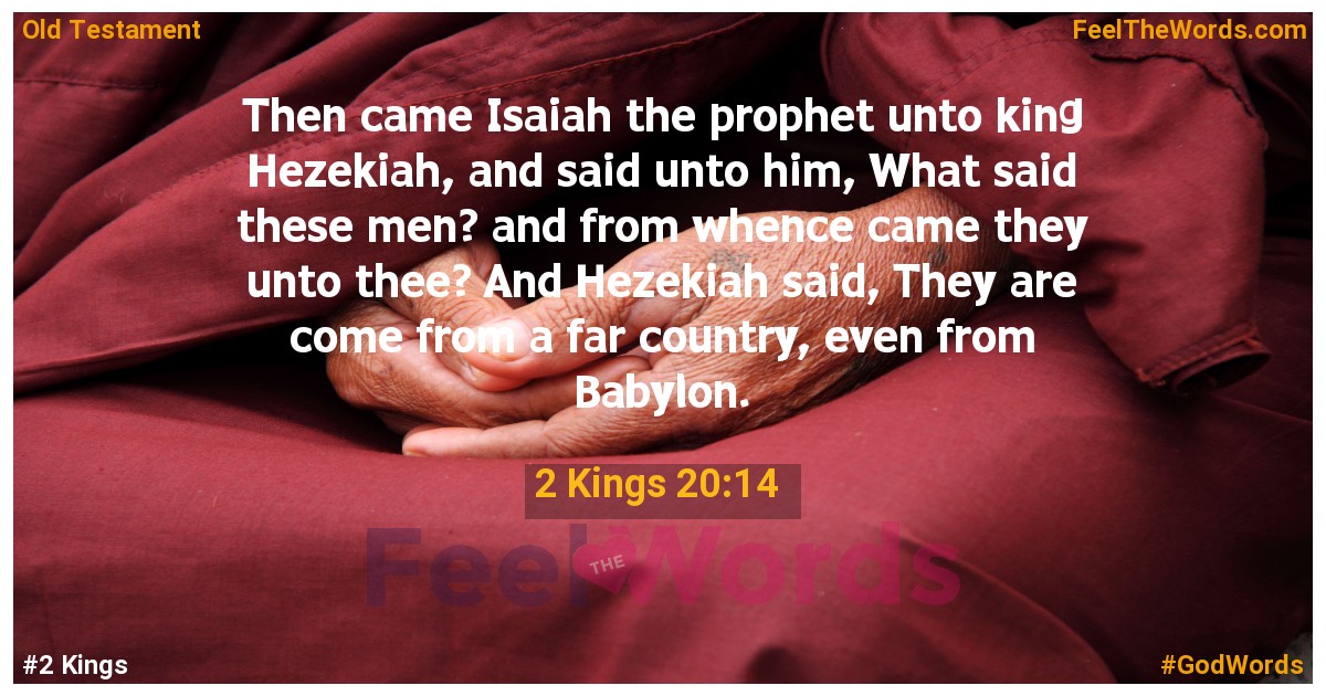 2 Kings 20:14