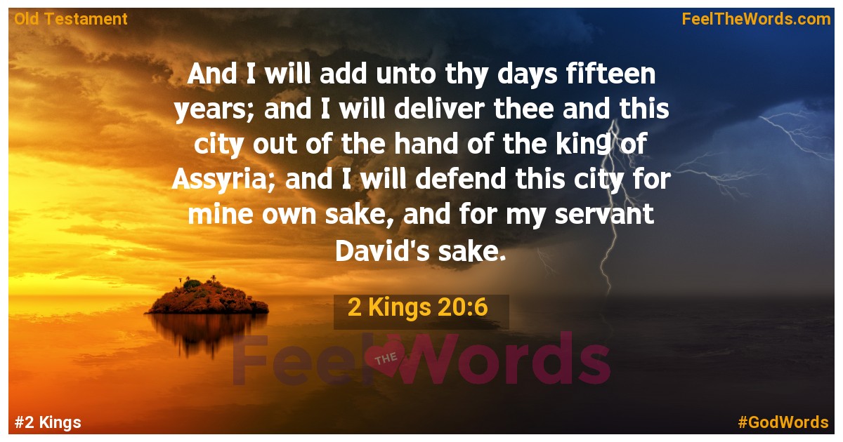 2 Kings 20:6
