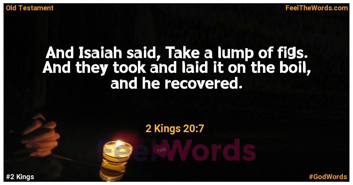2 Kings 20:7