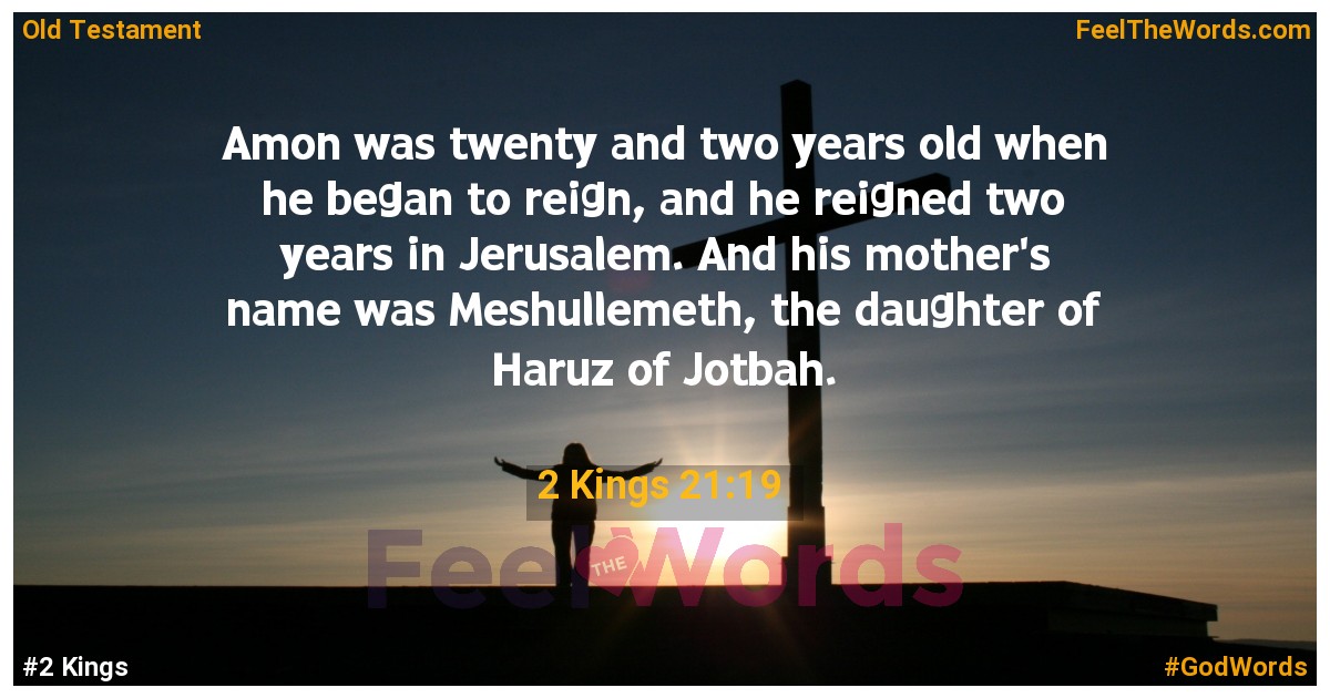 2 Kings 21:19