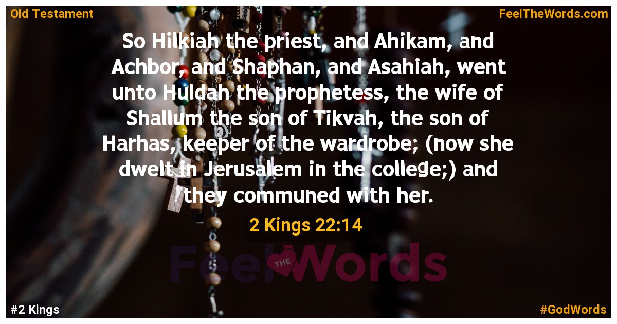 2 Kings 22:14