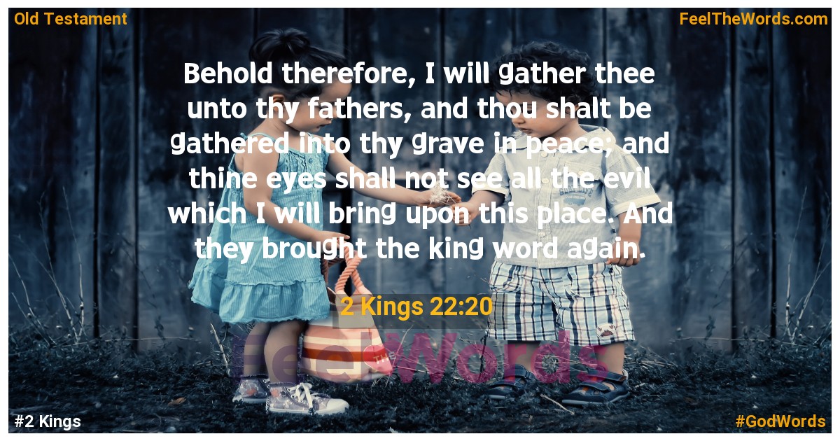 2 Kings 22:20