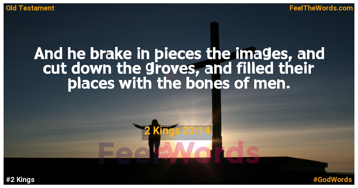 2 Kings 23:14