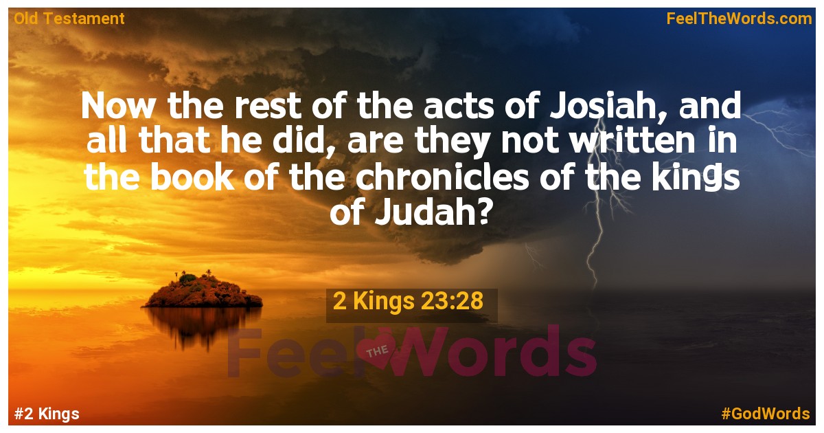 2 Kings 23:28