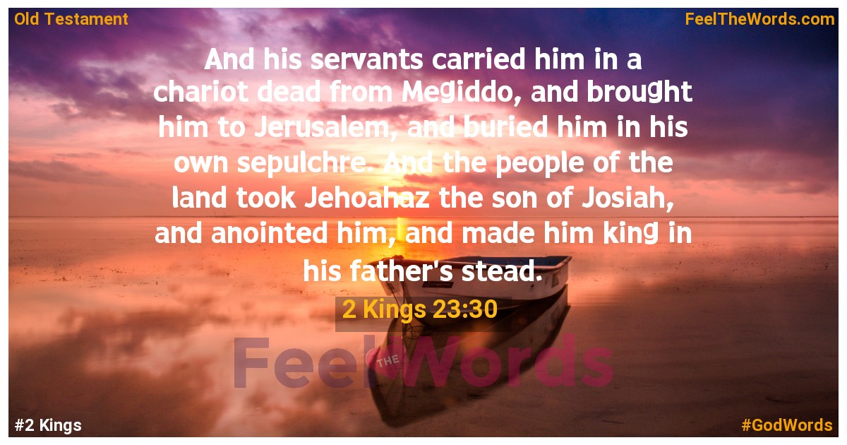 2 Kings 23:30