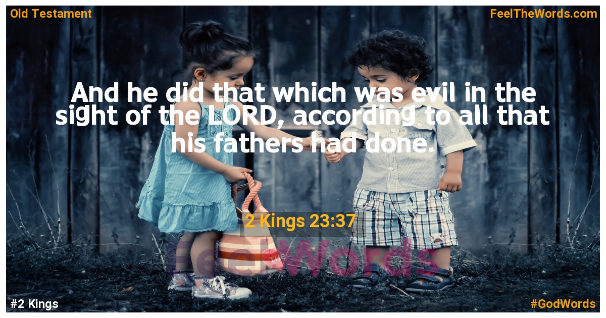 2 Kings 23:37