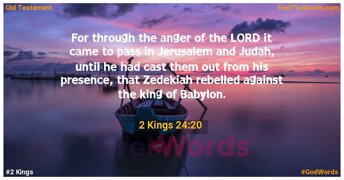 2 Kings 24:20