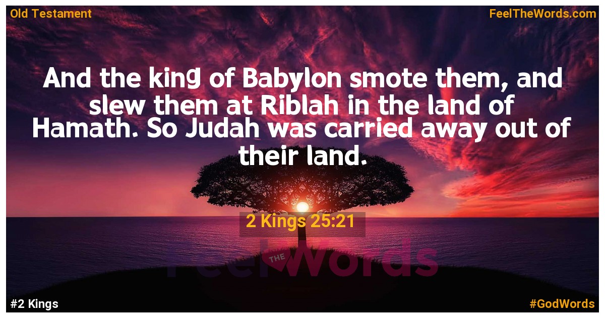 2 Kings 25:21