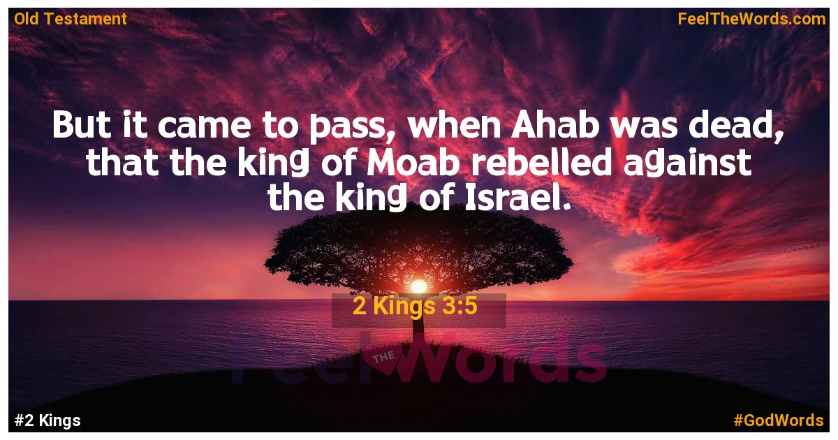 2 Kings 3:5