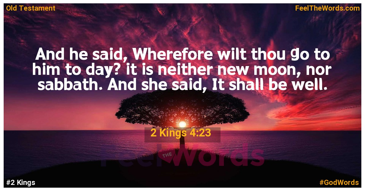 2 Kings 4:23