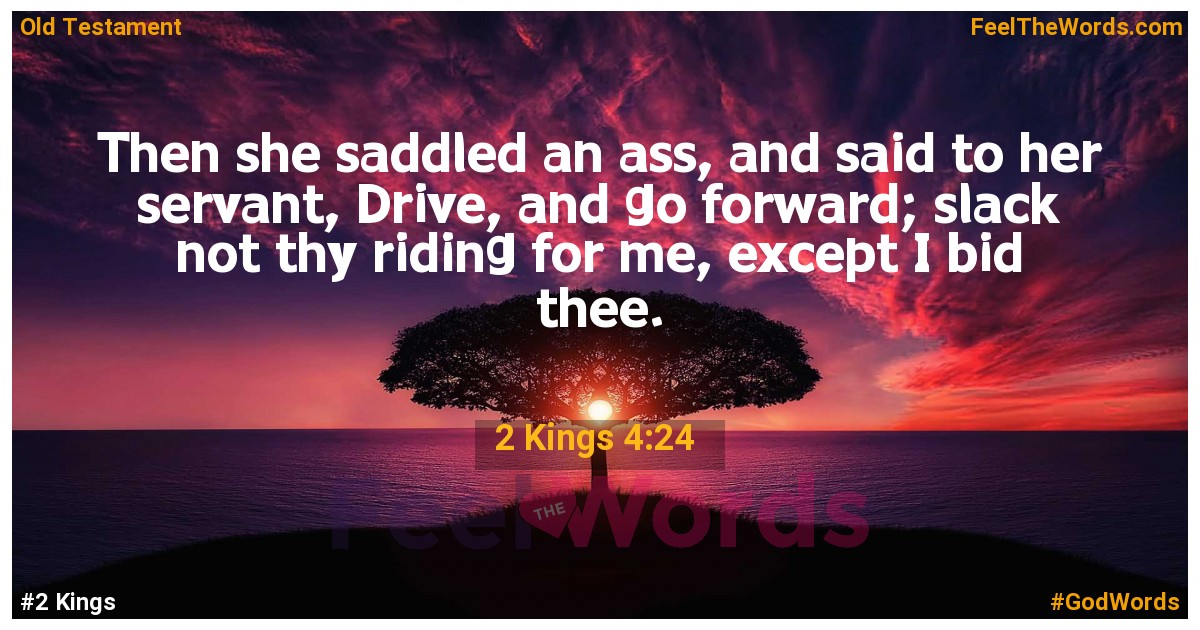 2 Kings 4:24