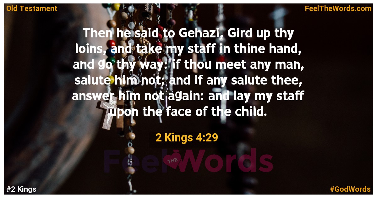 2 Kings 4:29
