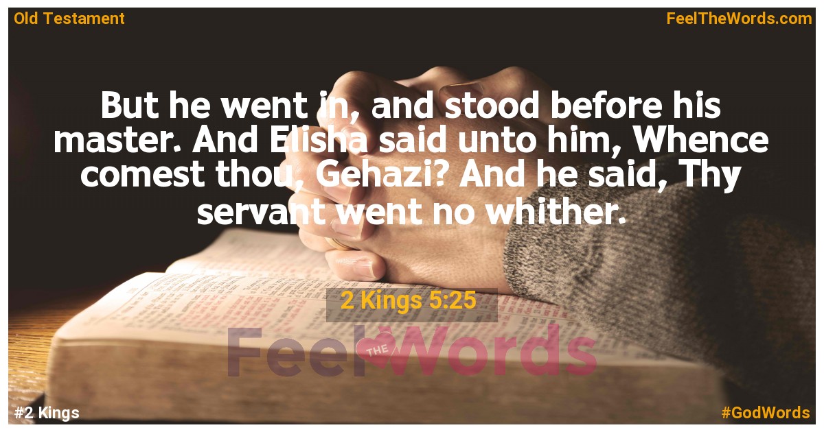2 Kings 5:25