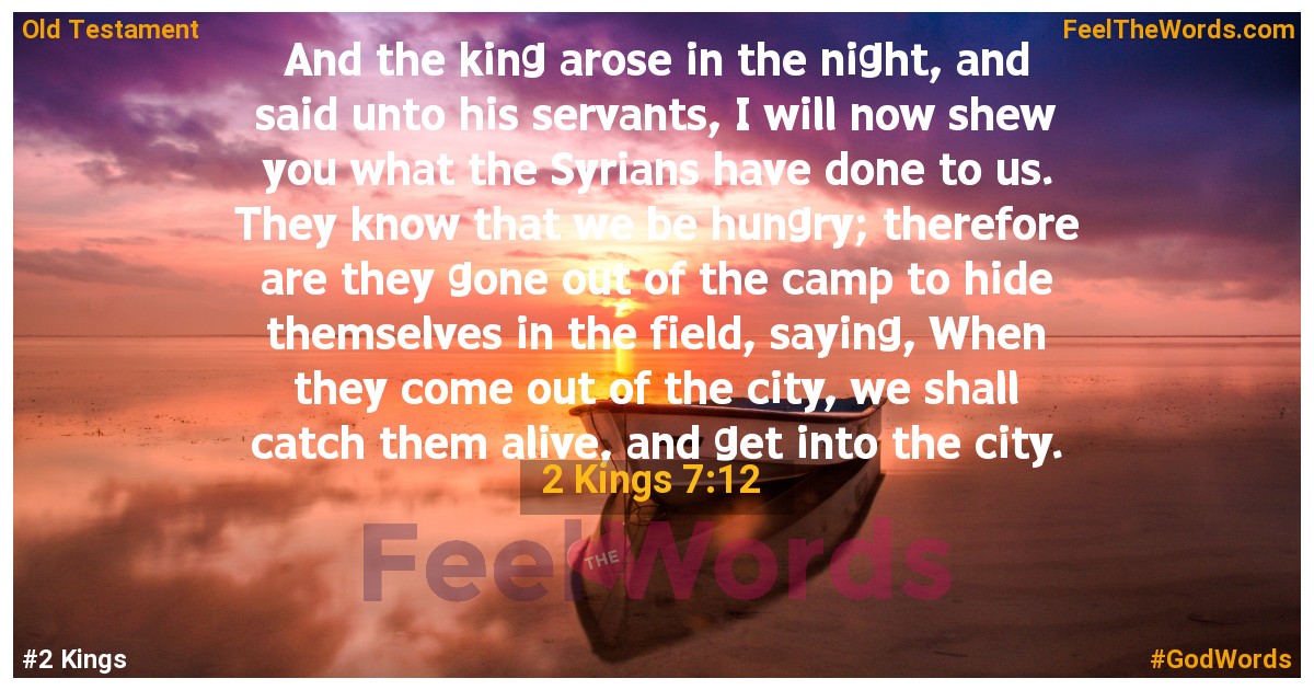 2 Kings 7:12