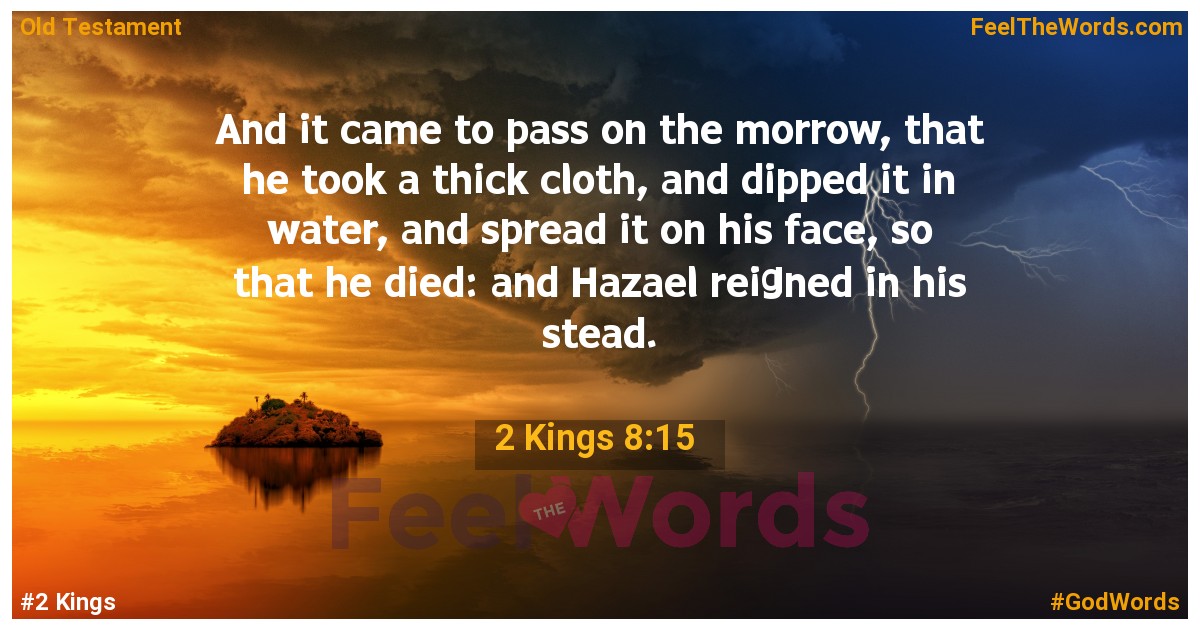 2 Kings 8:15