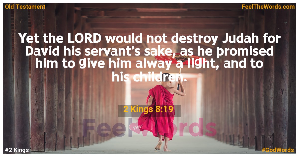 2 Kings 8:19