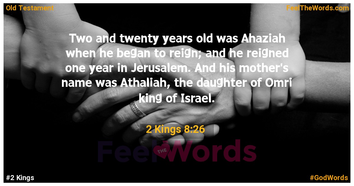 2 Kings 8:26