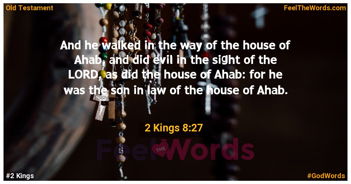 2 Kings 8:27