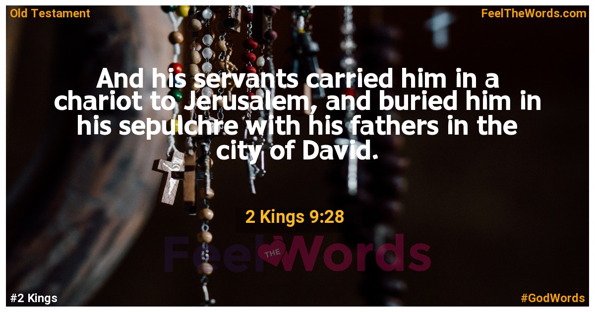 2 Kings 9:28